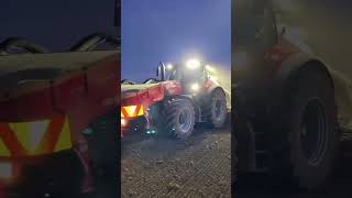 CASE IH OPTUM 270🚜⚙️⚙️💨🌾🍀🌱☘️ seeding at Night agriculturefarmingdzagrocaseihtractorfarm [upl. by Held271]