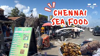 Vadakkan trying Chennai Food pt1  Patinapakkam Beach  Retsem [upl. by Bolitho224]