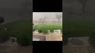 Tornado tears apart a house across someones street [upl. by Bowne]