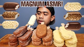 ASMR MUKBANG 15 BIJI ES KRIM MAGNUM BESAR [upl. by Worlock712]