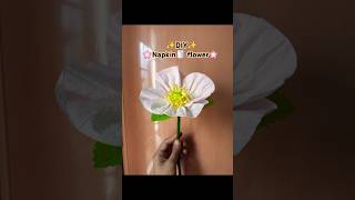 ✨DIY✨Napkin flower🌸 sorts craft flowercraft diy viralvideo flowers viralshorts everyone diy [upl. by Budge]