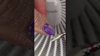 Watch this if you hate removing your gel manicures gelmanicure efile buildergel nails [upl. by Naid]