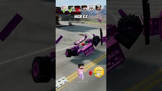 Help Me Get My Crush Attention In A Car Jump Challenge 🚗 😎 shorts beamngdrive [upl. by Vigor995]