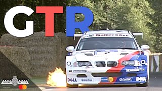 2001 BMW M3 E46 GTR spits flames at Goodwood Festival of Speed [upl. by Bruner]