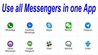 Use all Messengers in one App Whatsapp Facebook  How to Manage Multiple Social Messaging Apps [upl. by Nies110]