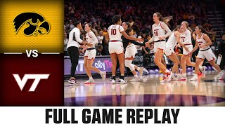 Iowa vs Virginia Tech Full Game Replay  202324 ACC Women’s Basketball [upl. by Demetris]