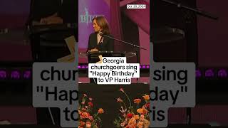 Georgia churchgoers sing Happy Birthday to VP Harris [upl. by Wivestad]