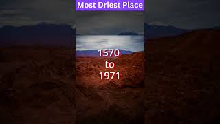 Driest Place On Earth  No Rainfal For 500 Years  shorts desert funfacts facts [upl. by Eytteb]