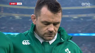 Amhrán na bhFiann on historic day for Irish Rugby and Cian Healy [upl. by Nevad]