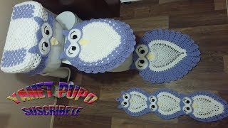 PASO A PASO PARA TEJER JUEGO DE BANO A CROCHET PARTE 5 [upl. by Deraj]