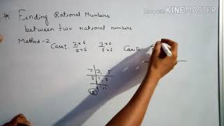 Three methods to find rational numbers between two rational numbers class 9 [upl. by Aihsekyw]