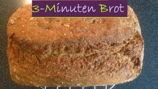 Rezept  3 MINUTEN BROT  Lecker Kinderleicht und blitzschnell [upl. by Eiram]