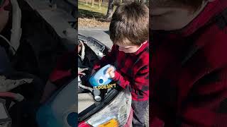 Dad Teaches Son to Refill Windshield Washer Fluid 😱 😂 [upl. by Tallbot]