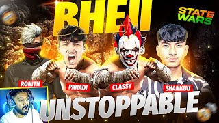 TEAM BHEJI IS UNSTOPPABLE🥵 amp UNBEATABLE💀 classyfreefire MVP👑classyfreefire pahadi [upl. by Adikam]