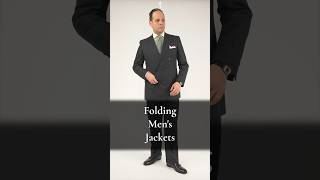 How to Fold Mens Suit Jackets Blazers amp Sport Coats [upl. by Kathryn]