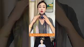 Trendy scarf styles for a stunning look Fashion dress scarf shorts shortsvideo [upl. by Sullivan]