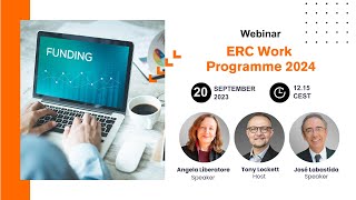 Webinar ERC Work Programme 2024 [upl. by Northrup]