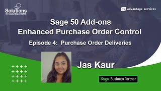 Sage 50 POC  Demo 4  Purchase Order Deliveries [upl. by Audrie]