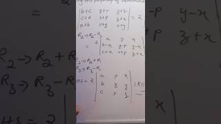 Finding determinant without expanding using properties only [upl. by Royden]