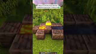 Minecraft BEST Cobblestone Generator  shorts [upl. by Johnette84]