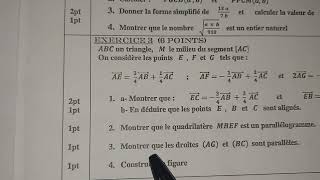 contrôle Continu N °1 S1 maths Tcsc Biof Anisse international School année scolaire 20232024 [upl. by Abigael407]