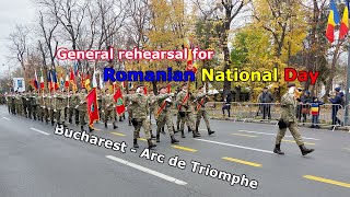 Repetitie parada militara Ziua Nationala a Romaniei 2022 [upl. by Kliman438]