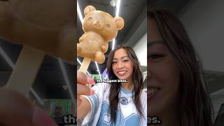 salted caramel rilakkuma ice cream at the korean convenience store shorts [upl. by Dilaw]