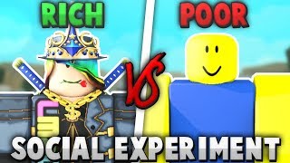 Poor VS Rich  DONATIONS ROBLOX Social Experiment  Linkmon99 ROBLOX [upl. by Robenia86]