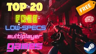 Top 20 best free MultiplayerBattle Royale games for low end PCs amp aptop 🔥🔥🔥 [upl. by Aihsatsan148]