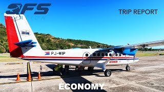 TRIP REPORT  Winair  DHC 6 Twin Otter  St Maarten SXM to St Barts SBH  Economy [upl. by Prisilla]