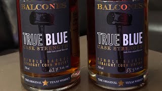 True Blue Cask Strength  Juicy Review 😋 whiskey review balcones texas [upl. by Lorak278]