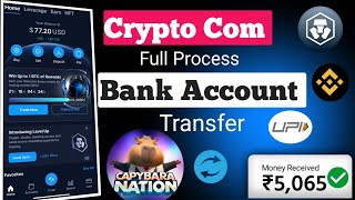 Crypto Com to Transfer Bank Account  Crypto com withdrawal to bank  crypto com Withdrawal [upl. by Ainegue]