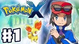 Pokemon X and Y  Gameplay Walkthrough Part 1  Intro and Starter Evolutions Nintendo 3DS [upl. by Mosenthal]