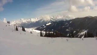 Saalbach  Leogang Piste 81 Sonnkogelabfahrt [upl. by Uzziel7]