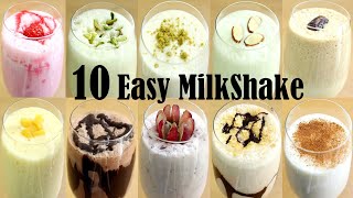 10 EASY MILKSHAKE RECIPE – HOW TO MAKE REFRESHING SUMMER DRINKS [upl. by Lierbag]