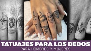 Tatuajes para los Dedos Estilos para Hombres y Mujeres [upl. by Htebi]