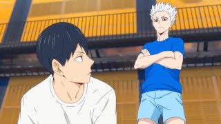 Haikyu TO THE TOP 2nd  Hinata and Kageyama practice with Top Servers [upl. by Leahkim]