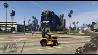 V8 lawn mower with 2 speed GTA V [upl. by Aiekram770]