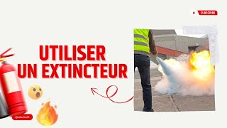 Comment utiliser un extincteur sur un incendie Formation incendie et manipulation des extincteurs [upl. by Kalle690]