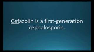 How to pronounce cefazolin Ancef Memorizing Pharmacology Flashcard [upl. by Atniuq]