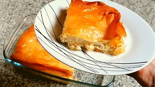 Tiropita tarte au fromage ou feuilleté grec à la féta [upl. by Nairdad]