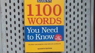 English Vocabulary  BARRONS 1100 Words You Need to Know [upl. by Nea]