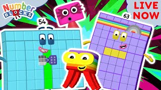 🔴 Numberblocks  ALL NEW SEASON 7 FULL EPISODES  New Times Tables amp Adventures  Educational Fun [upl. by Anairotciv776]