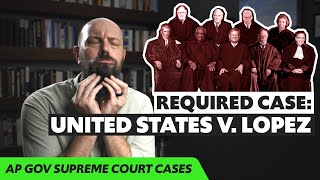 The United States v Lopez EXPLAINED AP Gov Required Supreme Court Cases [upl. by Aliahs]