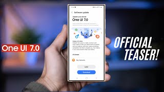 One UI 70 Android 15  OFFICIAL TEASER VIDEO [upl. by Slaby]