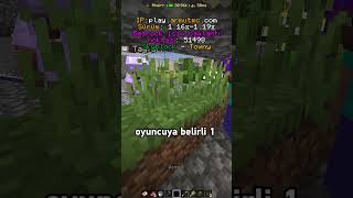 SKYBLOCK Sunucumdaki Oyuncu ile OYNADIM minecrafttutorial mc gaming minecraft [upl. by Leona386]