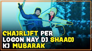 Chairlift Per logon Nay Di Shadi Ki Mubarak  Maaz Safdar  Zulqarnain  ZARAIB [upl. by Nosidam]