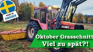 Wer mäht im Oktober Wir – Der erste Schnitt mit dem Trommelmähwerk [upl. by Yot17]