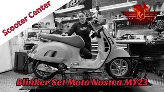 MOTO NOSTRA Blinker mit dynamischem Lauflicht für Vespa GTS  GTV ab 2023 Keyless [upl. by Charie]