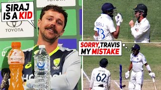 quotHe apologizequot😱 Travis Head reveals shocking details of his fight with Mohammed Siraj [upl. by Leonor]